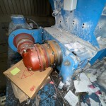 Shred-Tech ST35 E Twin Shaft Shredder & WME Feed Conveyor