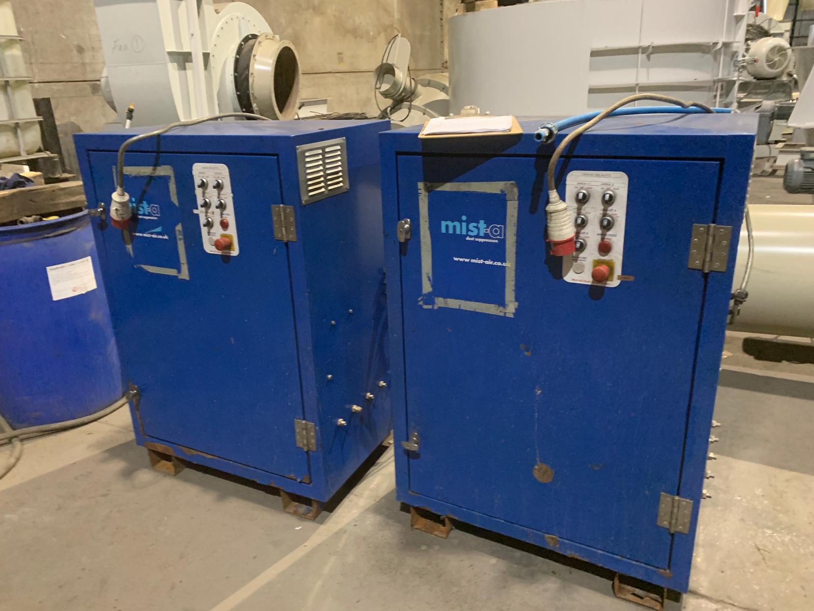 Mist-a dust suppression units.  (2 available)