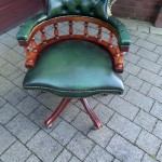 Captains Swivel Chair / Desk and Side Cabinet .