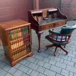 Captains Swivel Chair / Desk and Side Cabinet .