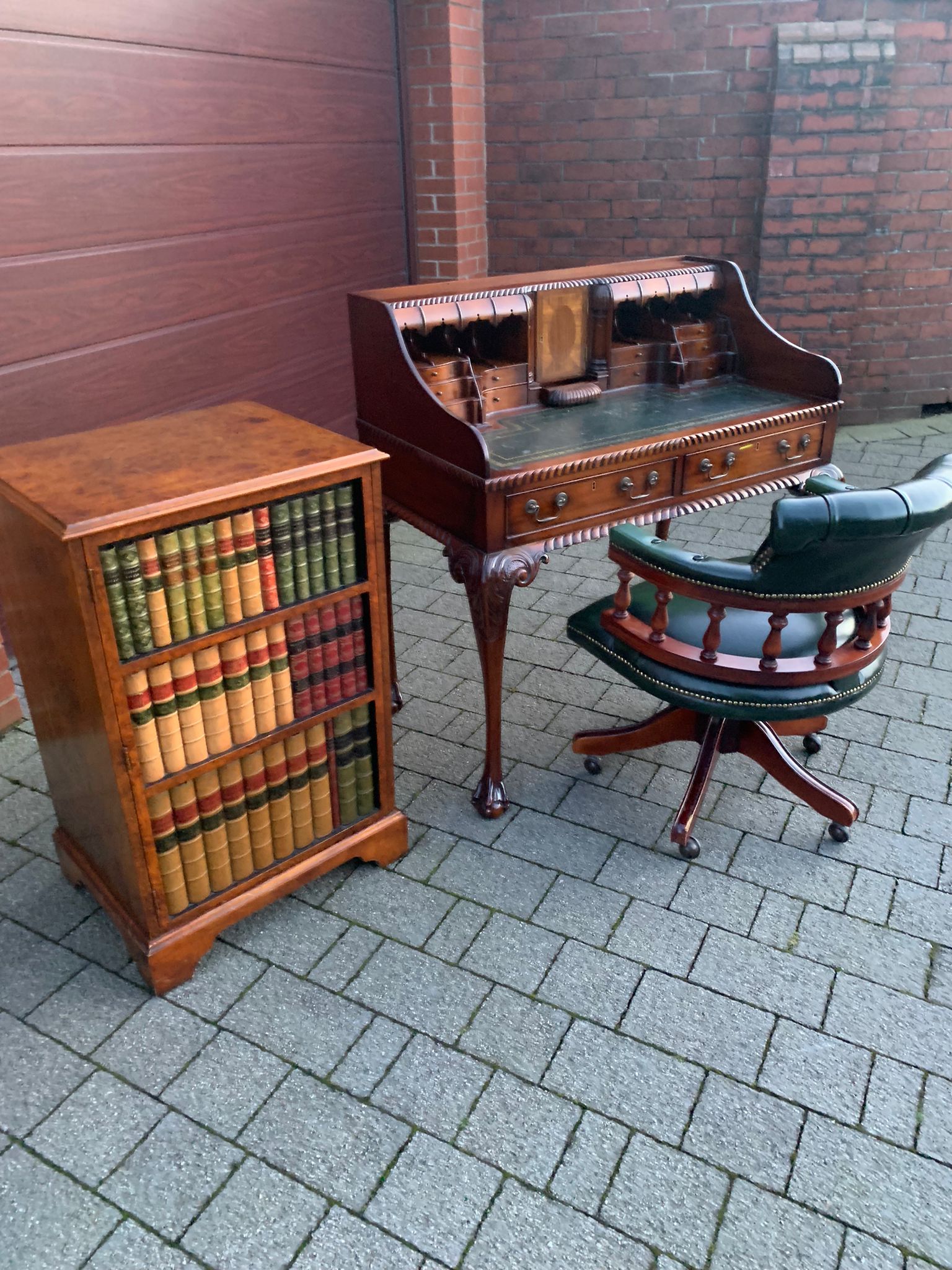 Captains Swivel Chair / Desk and Side Cabinet .